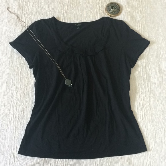 Talbots  |  ruffle tee - Picture 2 of 5